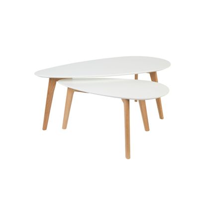White Label Living Side Table Drop Set Of 2 White Label Living Side Table Drop Set Of 2