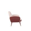 Afbeelding van Zuiver Sam Lounge Chair Pink White FR