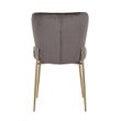 Afbeelding van Richmond Interiors Stoel Odessa Stone / Brushed Gold (Quartz Stone 101)