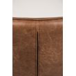 Afbeelding van White Label Living Lounge Chair Bon Brown
