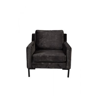 Dutchbone Houda Lounge Chair Antraciet Dutchbone Houda Lounge Chair Antraciet