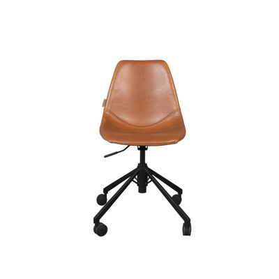 Dutchbone Franky Bureaustoel Cognac Dutchbone Franky Bureaustoel Cognac