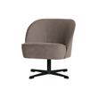 Afbeelding van BePureHome Vogue Draaifauteuil Fluweel Nougat