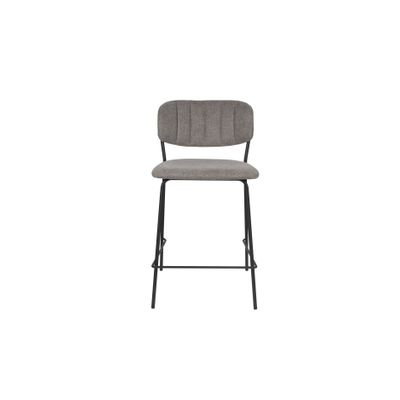 White Label Living Counter Stool Jolien Black/Grey White Label Living Counter Stool Jolien Black/Grey