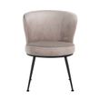 Afbeelding van Richmond Interiors Stoel Meadow Khaki Velvet (Quartz Khaki 903)
