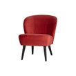 Afbeelding van Woood Sara Fauteuil Fluweel Raspberry