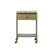 Afbeelding van BePureHome Clinic Nachtkastje Marmer Antique Brass