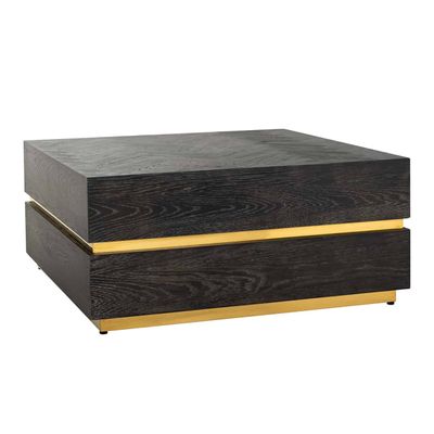 Richmond Interiors Salontafel Blackbone gold 90x90 (Block) (Goud) Richmond Interiors Salontafel Blackbone gold 90x90 (Block) (Goud)