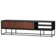 Afbeelding van BePureHome Nuts TV Meubel Hout Walnoot Zwart