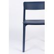 Afbeelding van White Label Living Chair Clive Dark Blue