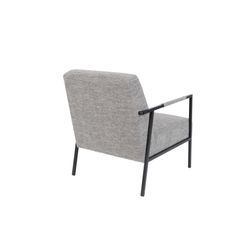 White Label Living Lounge Chair Wakasan Light Grey