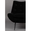 Afbeelding van Dutchbone Glodis Lounge Chair Zwart