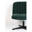 Afbeelding van White Label Living Lounge Chair Belmond Rib Green
