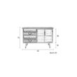 Afbeelding van White Label Living Sideboard Damian