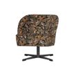 Afbeelding van BePureHome Vogue Draaifauteuil Fluweel Bouquet Zwart