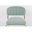 Afbeelding van White Label Living Lounge Chair Jolien Gold/Light Green