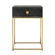 Afbeelding van Richmond Interiors Nachtkastje Blackbone gold 1-lade (Goud)