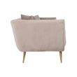 Afbeelding van Richmond Interiors Bank Huxley Khaki velvet / Brushed gold (Quartz Khaki 903)