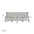 Afbeelding van Richmond Interiors Bank Jules 4-zits