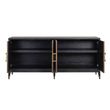 Afbeelding van Richmond Interiors Dressoir Bloomingville 4-deuren shagreen (Goud)