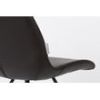 Afbeelding van Zuiver Brent Air Stoel Chocolate Black