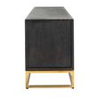 Afbeelding van Richmond Interiors TV-dressoir 220 Blackbone gold 4-deuren (Goud)