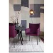 Afbeelding van White Label Living Armchair Dion Velvet Wine