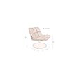 Afbeelding van Dutchbone Bar Lounge Chair Lichtgrijs