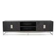 Afbeelding van Richmond Interiors TV-dressoir 220 Blackbone silver 4-deuren (Zilver)