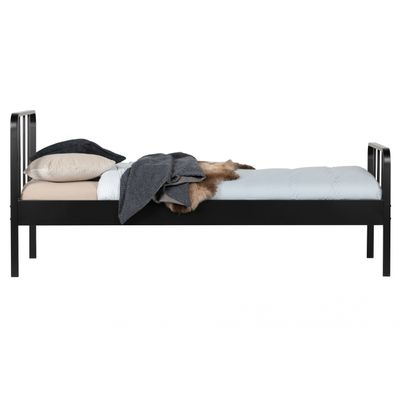 Woood Mees Bed Metaal Zwart 90x200 Cm Woood Mees Bed Metaal Zwart 90x200 Cm