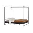 Afbeelding van VT Wonen Bunk Hemelbed Metaal Zwart 160 x 200 CM