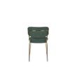 Afbeelding van White Label Living Chair Jolien Gold/Dark Green