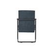 Afbeelding van Woood Micha Fauteuil Ribstof Staalblauw