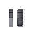 Afbeelding van Woood Pure Hangkast Betongrijs - 1 Deurs