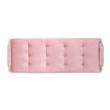 Afbeelding van Richmond Interiors Bank Rebel Pink Velvet / gold (Quartz Pink 700)