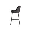 Afbeelding van BePureHome Vogue Barstoel Fluweel Inkt - 65 CM