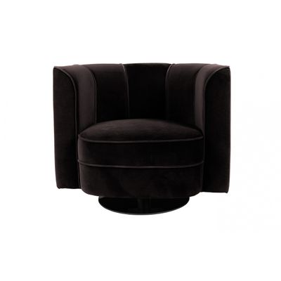 Dutchbone Flower Lounge Chair Zwart Dutchbone Flower Lounge Chair Zwart