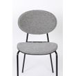 Afbeelding van White Label Living Chair Donny Grey