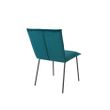Afbeelding van White Label Living Chair Floke Velvet Petrol