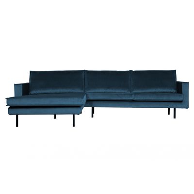 BePureHome Rodeo Chaise Longue Links Blauw BePureHome Rodeo Chaise Longue Links Blauw
