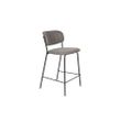 Afbeelding van White Label Living Counter Stool Jolien Black/Grey