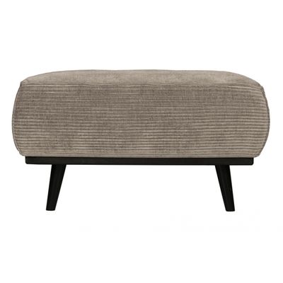 BePureHome Statement Hocker Brede Platte Rib Grijs BePureHome Statement Hocker Brede Platte Rib Grijs