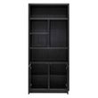 Afbeelding van Richmond Interiors Boekenkast Oakura 2-deuren (Zwart)
