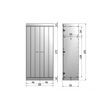 Afbeelding van Woood Connect Kast Wit - 2 Deurs, Stroken