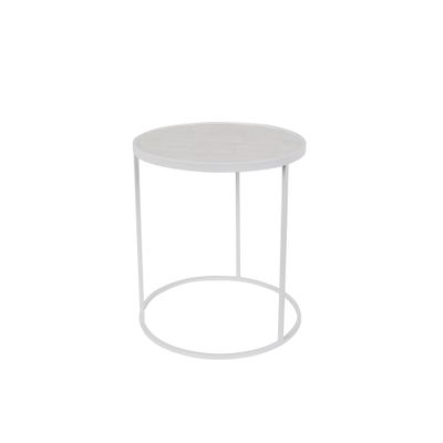 Zuiver Glazed Bijzettafel Wit Zuiver Glazed Bijzettafel Wit