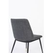Afbeelding van White Label Living Chair Lionel Dark Grey