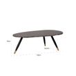 Afbeelding van Richmond Interiors Salontafel Dalton brown emperador (Bruin)