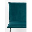 Afbeelding van White Label Living Chair Floke Velvet Petrol