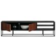 Afbeelding van BePureHome Nuts TV Meubel Hout Walnoot Zwart