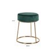 Afbeelding van Richmond Interiors Kruk Rory Green Velvet / goud (Quartz Green 501)